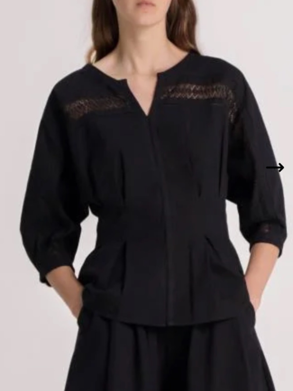 Collectiva Concepcion Conchita top black L